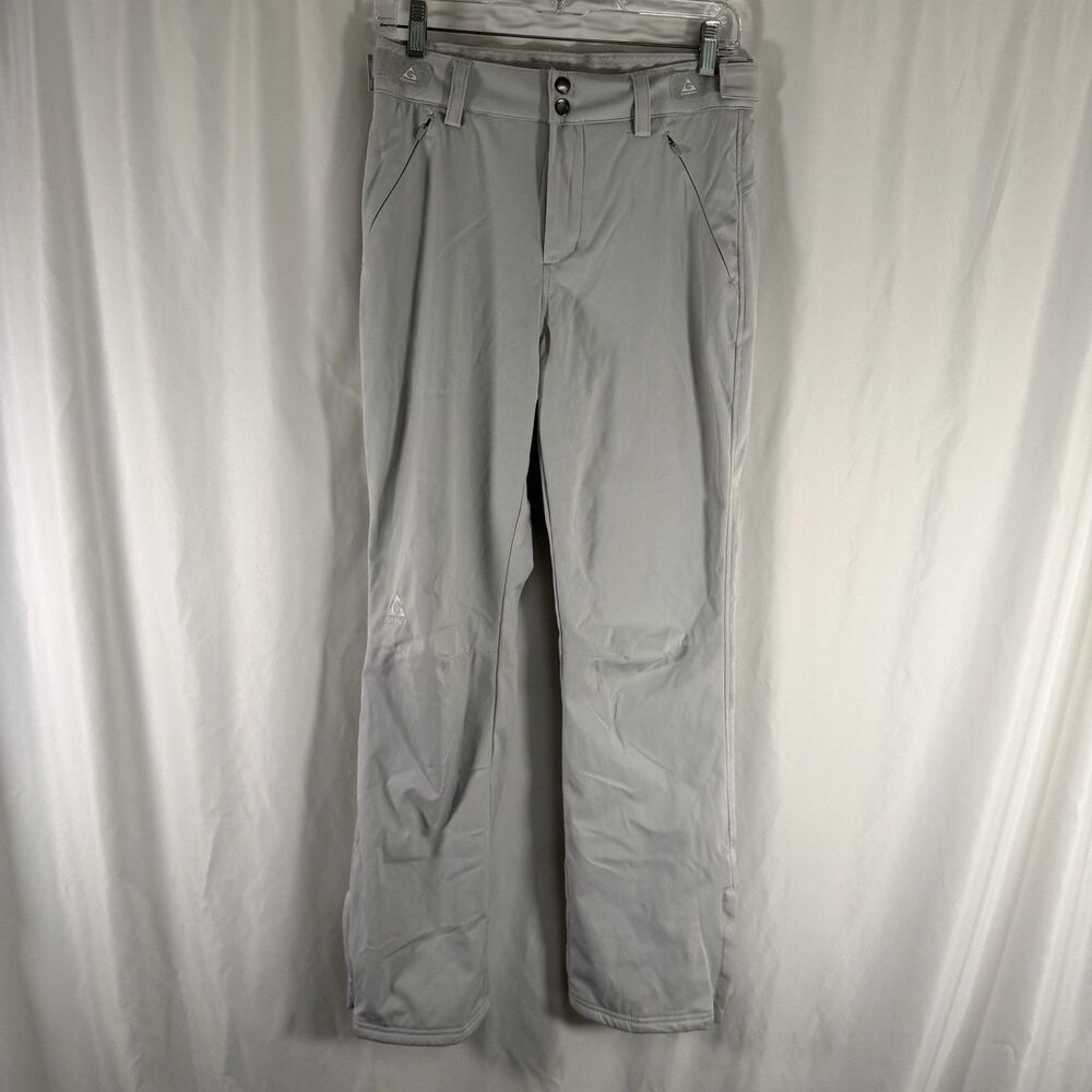 Gerry Snow Pants Women's XS Grey Fleece Lined Zip Pockets Adjustable Waist
